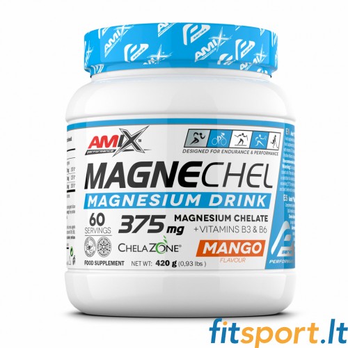 Magnija helātu dzēriens Amix Performance MagneChel 420 g. ( bisglicināta helāts ) 